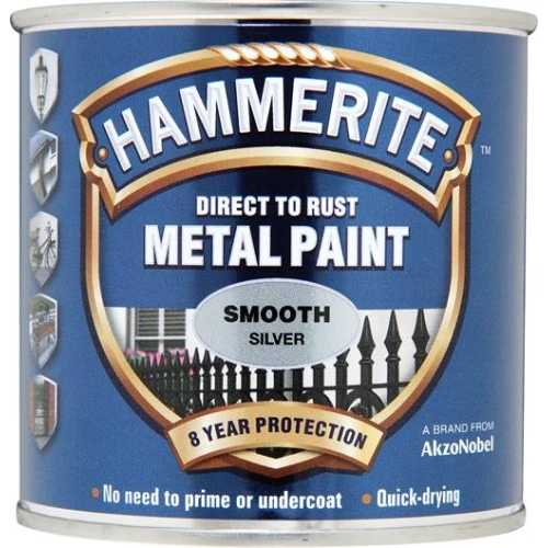Hammerite METAL PAINT SMOOTH SILVER 250ML