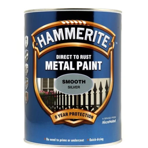 Hammerite METAL PAINT SMOOTH SILVER 5L