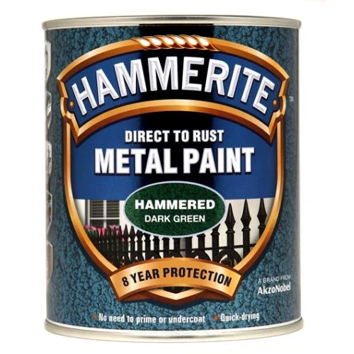 Hammerite METAL PAINT HAMMERED DARK GREEN 750ML