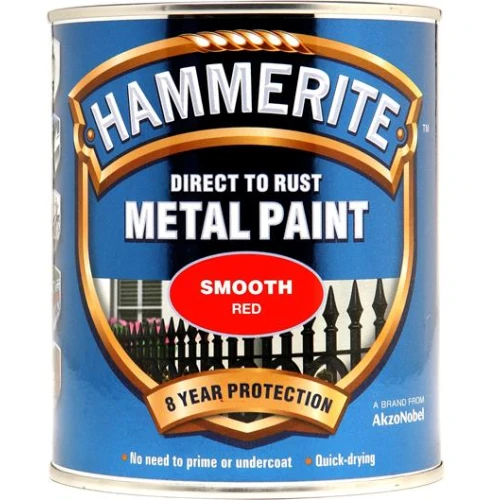 Hammerite METAL PAINT SMOOTH RED 750ML