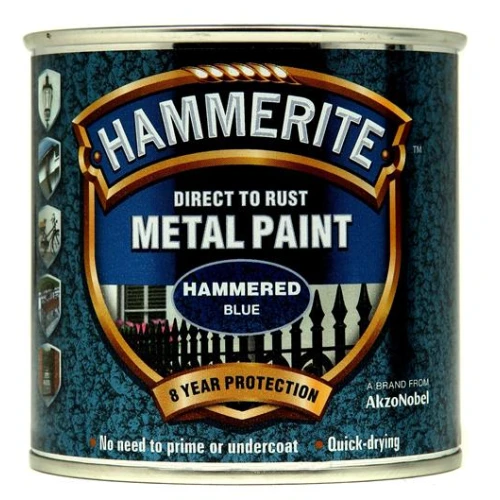 Hammerite METAL PAINT HAMMERED BLUE 250ML