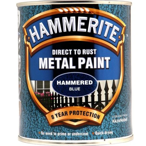 Hammerite METAL PAINT HAMMERED BLUE 750ML