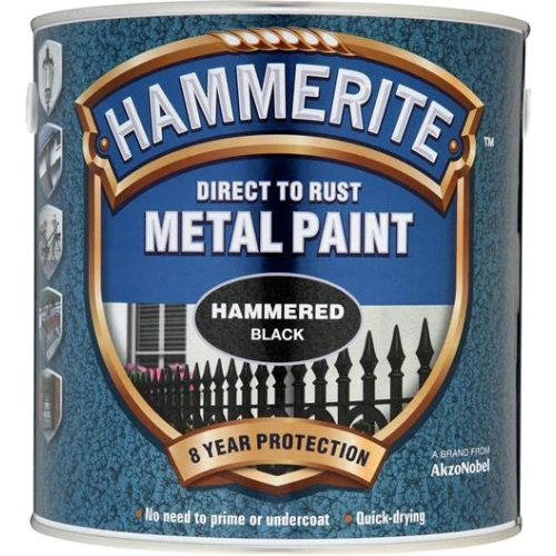 Hammerite METAL PAINT HAMMERED BLACK 2.5L