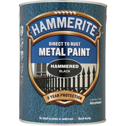 Hammerite METAL PAINT HAMMERED BLACK 5L