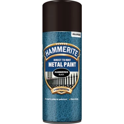 Hammerite METAL PAINT HAMMERED BLACK AERO 400ML