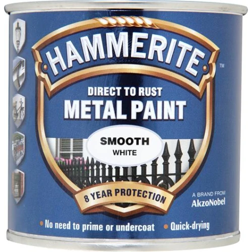 Hammerite METAL PAINT SMOOTH WHITE 250ML