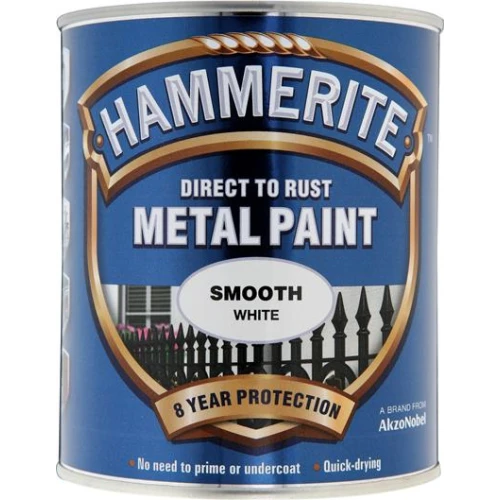 Hammerite METAL PAINT SMOOTH WHITE 750ML