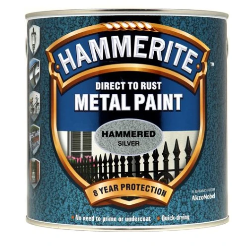 Hammerite METAL PAINT HAMMERED SILVER 2.5L