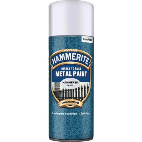 Hammerite METAL PAINT HAMMER SILVER AERO 400ML