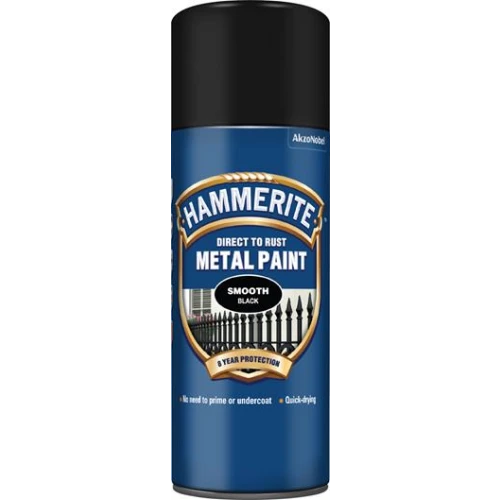 Hammerite METAL PAINT SMOOTH BLACK AERO 400ML