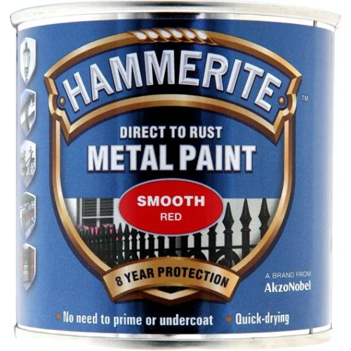 Hammerite METAL PAINT SMOOTH RED 250ML