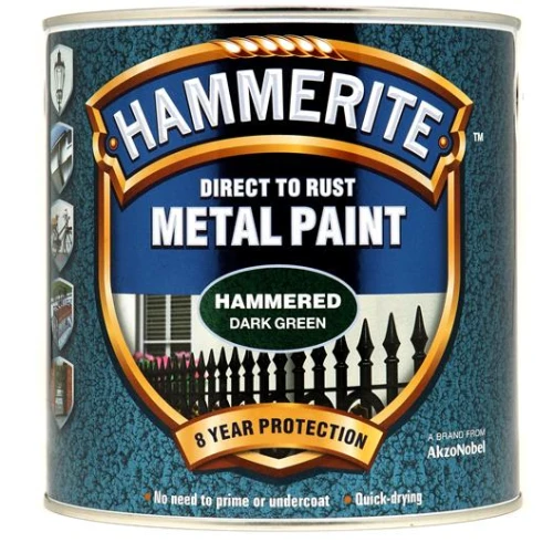 Hammerite METAL PAINT HAMMERED DARK GREEN 2.5L