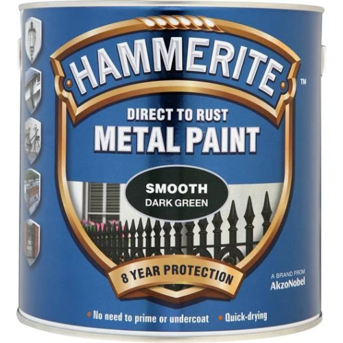 Hammerite METAL PAINT SMOOTH DARK GREEN 2.5L