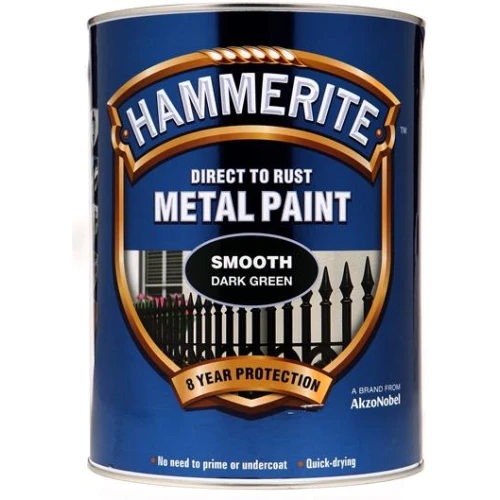Hammerite METAL PAINT SMOOTH DARK GREEN 5L
