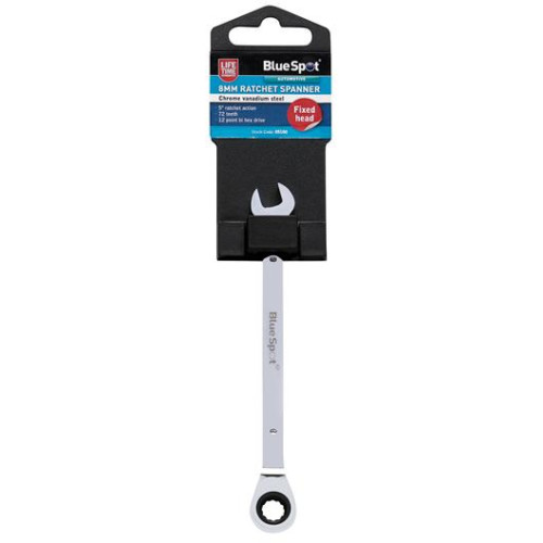 Blue Spot Tools 8mm Ratchet Spanner Fixed Head