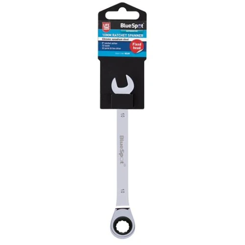 Blue Spot Tools 10mm Ratchet Spanner Fixed Head