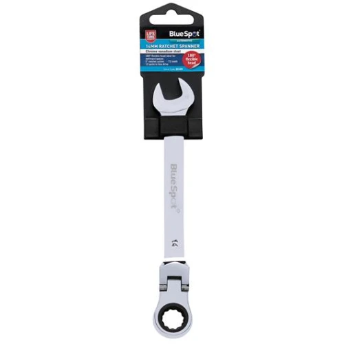 Blue Spot Tools 14mm Ratchet Spanner Flexible Head (180&Acirc;&deg;)
