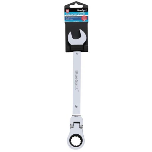 Blue Spot Tools 21mm Ratchet Spanner Flexible Head (180&Acirc;&deg;)