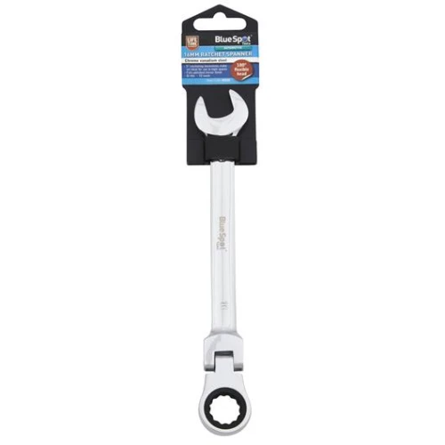 Blue Spot Tools 16mm Chrome Vanadium Ratchet Spanner Flexible Head (180&Acirc;&deg;)