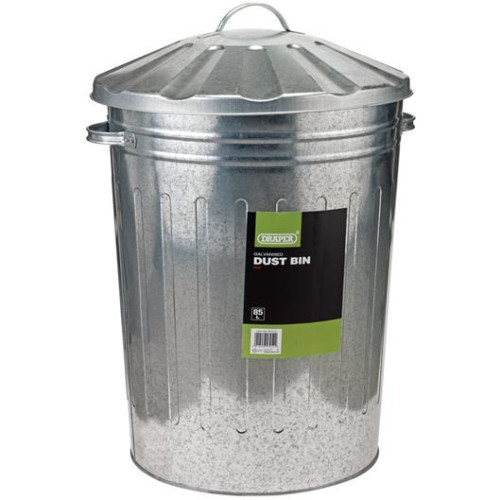 Galvanised Dustbin 85L