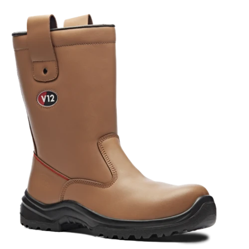 V6816 Polar Tan Fur Lined Rigger Boot