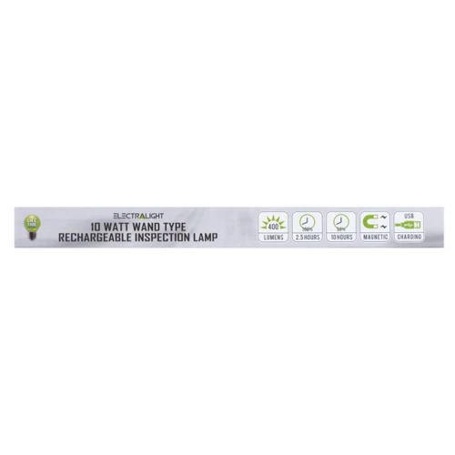 Blue Spot Tools Electralight 10 Watt Wand Type Rechargeable Inspection Lamp (400 Lumens)
