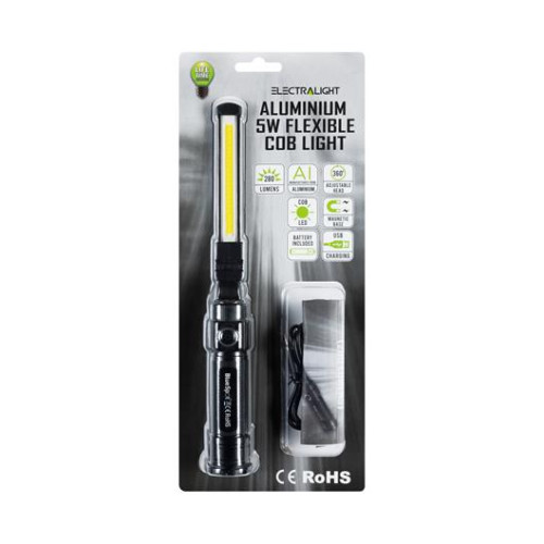Blue Spot Tools Electralight Aluminium 5W Flexible COB Light (280 Lumens) 