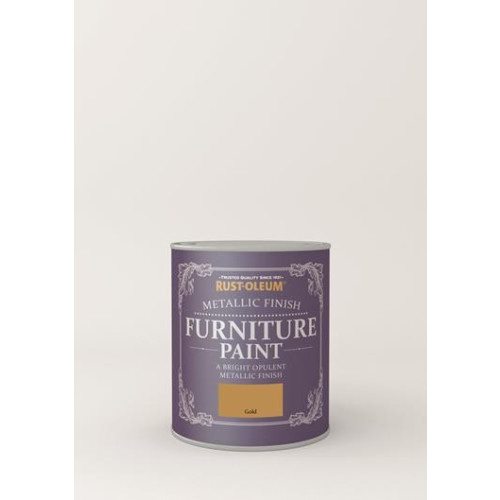 Rust-Oleum Metallic Furniture Paint Gold 750Ml