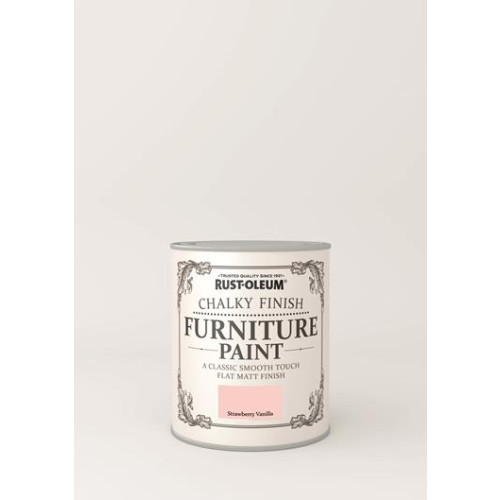 Rust-Oleum Chalky Furniture Paint Strawberry Vanilla 125Ml