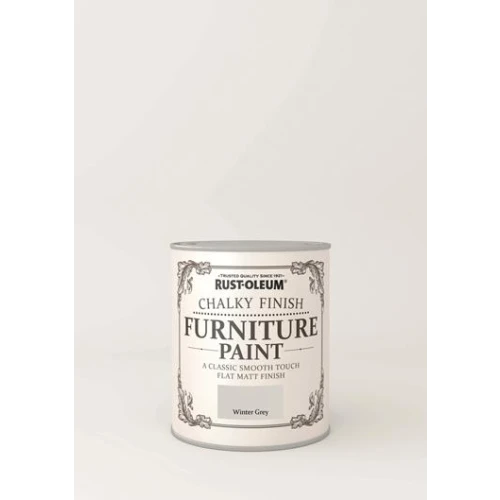 Rust-Oleum Chalky Furniture Paint Winter Grey 750Ml