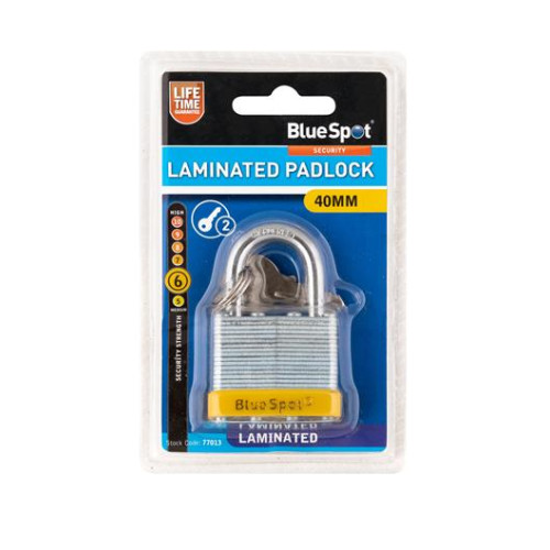 Blue Spot Tools 40mm Laminated Padlock