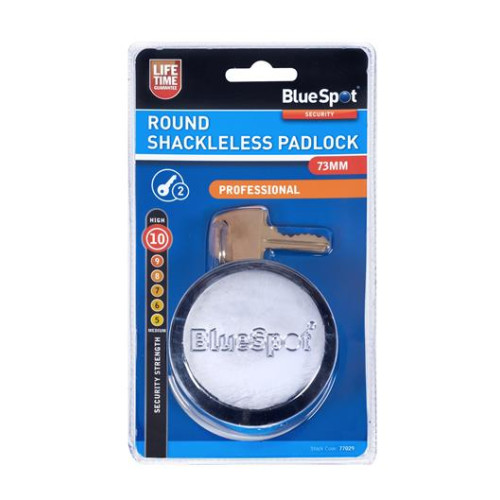 Blue Spot Tools 73mm Round Shackleless Padlock