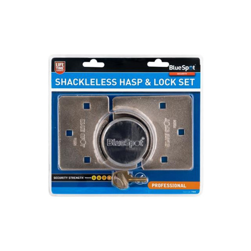 Blue Spot Tools Shackleless Hasp & Lock Set