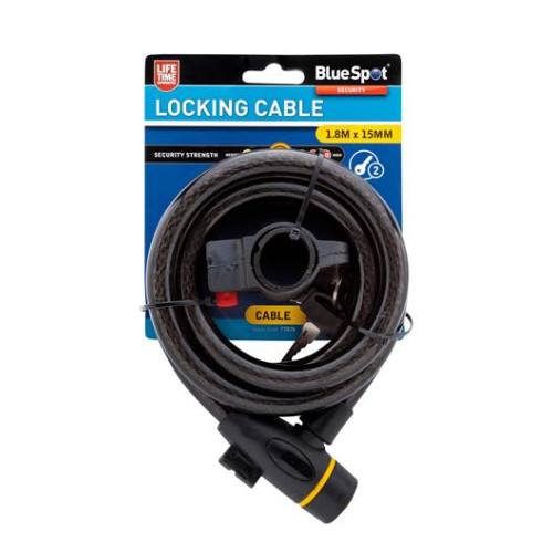 Blue Spot Tools 15mm x 1.8m Locking Cable