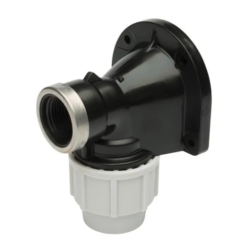 Plasson 25mm x 3/4" Wall Plate Elbow Plastic