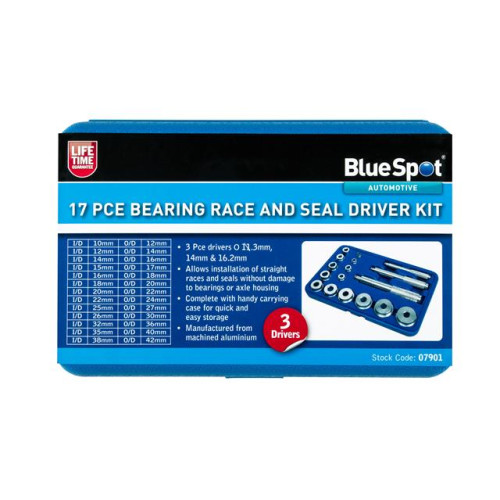 Blue Spot Tools 17 Pce Bearing Race and Seal Driver Kit