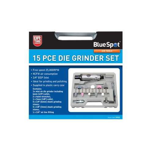 Blue Spot Tools 15Pce Die Grinder Set