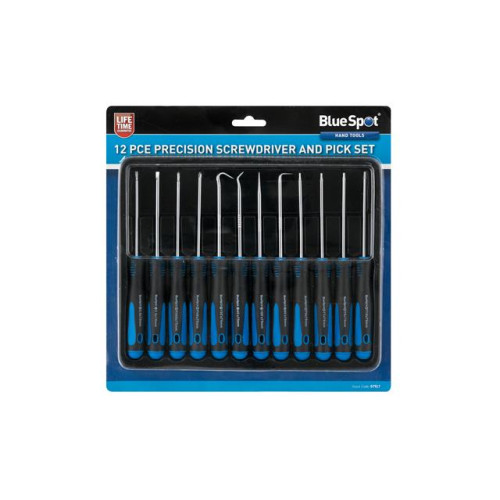 Blue Spot Tools 12PCE Precision Screwdriver and Pick Set