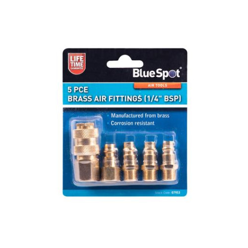 Blue Spot Tools 5PCE Brass Air Fittings (BSP)