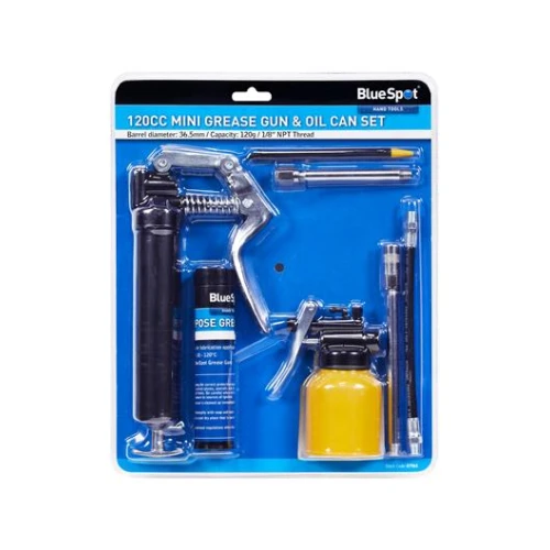 Blue Spot Tools 120cc Mini Grease Gun & Oil Can Set 