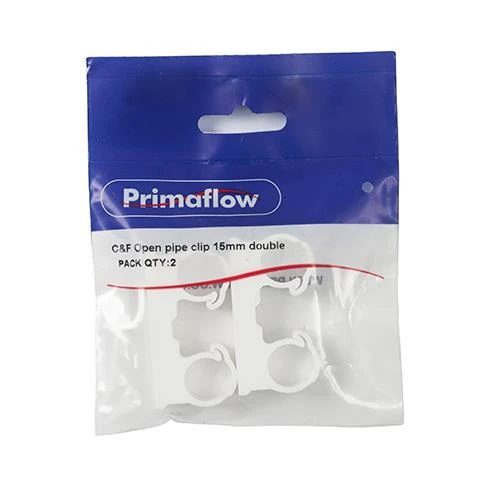15mm Double Clips (PK 2)