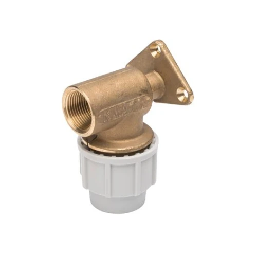 Plasson 20mm x 1/2" Wall Plate Elbow Metal