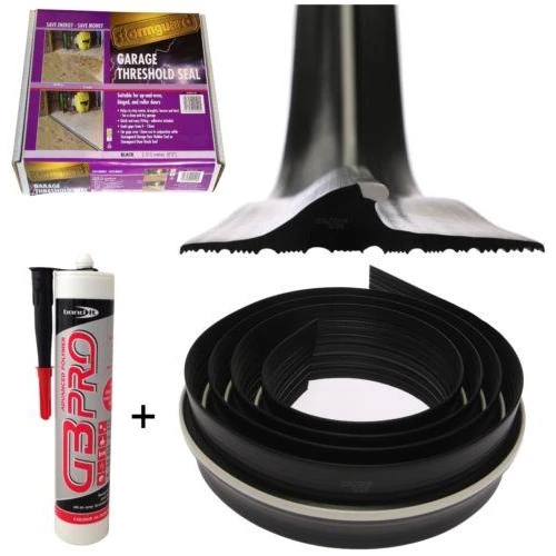 Rubber Garage Threshold Seal 2515mm Black