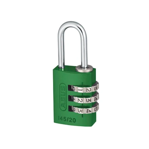 145/20 20mm Aluminium Combination Padlock Green 46571
