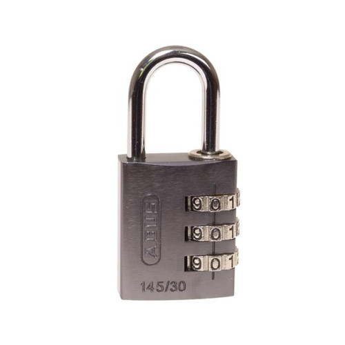 145/30 30mm Aluminium Combination Padlock Titanium 46585