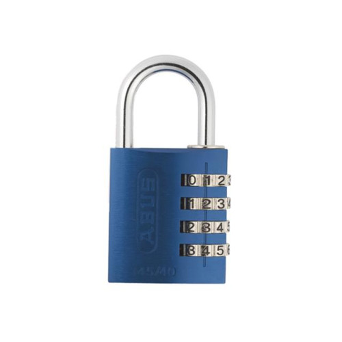 145/40 40mm Aluminium Combination Padlock Blue 49523