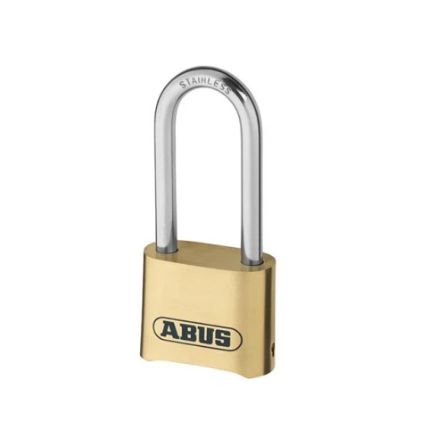 50mm Combination Padlock Brass Long Shackle