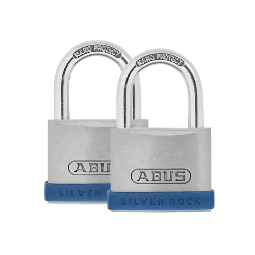 40mm Silver Rock&acirc;&cent; 5 Padlock Twin Pack
