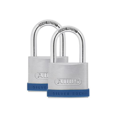 50mm Silver Rock⢠5 Padlock Twin Pack