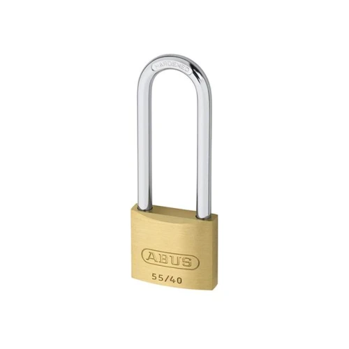 55/40HB63 40mm Brass Padlock 63mm Long Shackle Keyed 5402